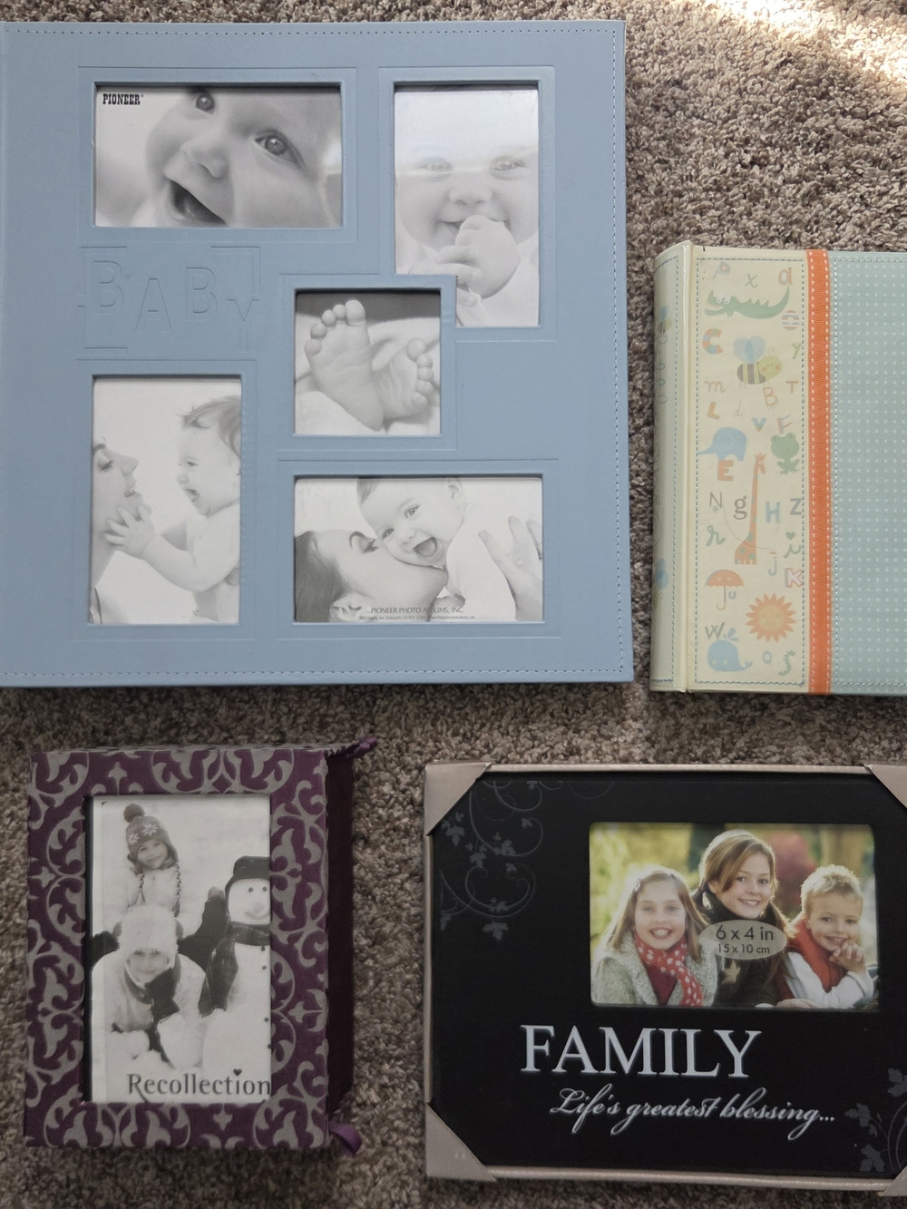 PIONEER Baby Multi-Opening Photo Frame in Light Blue
